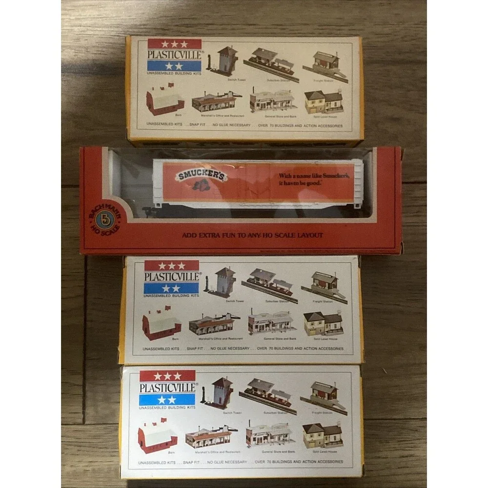 Vintage Bachmann HO Scale Lot Of 4 NOS 0987 1028 43-1001-30 43-1010-C6 Unopened